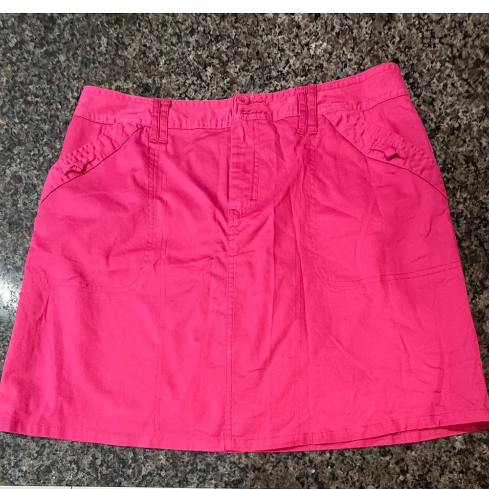 White Stag Pink Gem Stretch Skort Size 10 Average Cotton Blend Mini Skirt Shorts